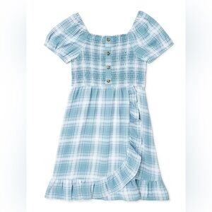 Girls Puff Sleeve Dress, Size L(10-12)